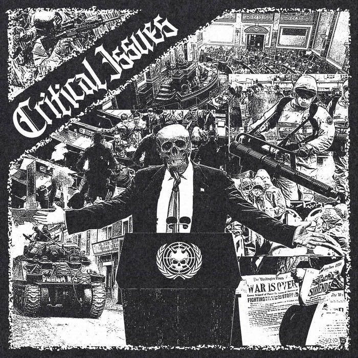 Tahun 2022, saya brainstorm dengan Curse of Face untuk kolase digital cover art album rekaman Critical Issues. 
Saya memberi ide, "bikin Trump dengan muka tengkorak di atas mimbar dengan simbol PBB yang dibikin simbol evil". 
Maju ke sekarang, Board of Piss.