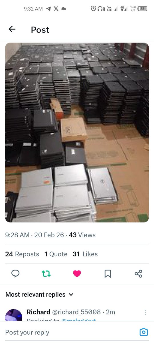 Emmanuel_Blessi's tweet photo. @mslaggert Please consider me I really need it for my computer center business. https://t.co/ugWb21pG7W