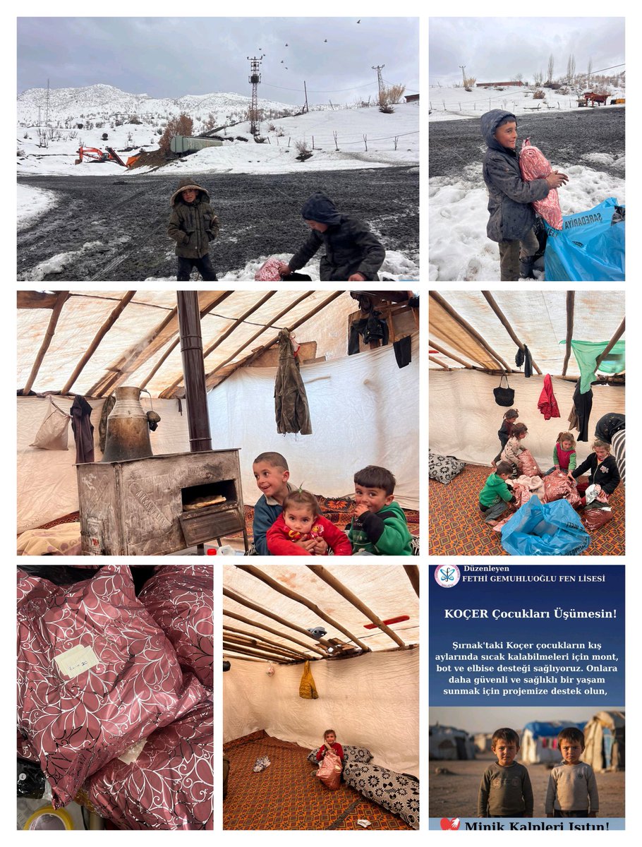 Şırnak’taki koçer ailelerimize yönelik başlattığımız Temel İhtiyaç Desteği Projesi giyim yardımı  gerçekleştirdik.
Emeği geçen öğretmenlerimize, öğrencilerimize, proje yürütücümüz Bilal Durman hocamıza ve hayırseverlerimize teşekkür ediyorum.
İyilik paylaştıkça çoğalır. 🤍