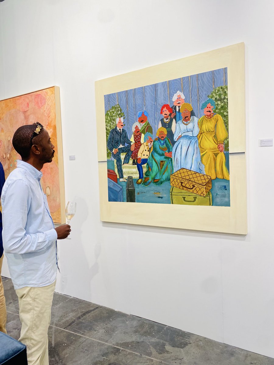 Behind every strong person is a colossal dream S/O Mpho Feni super proud of your achievements with Christopher Moller Gallery. Investec Cape Town International Art Fair highlights