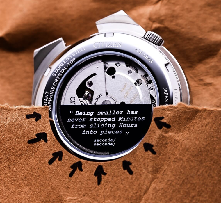 gogiinc's tweet image. Citizen TSUYOSA x seconde/seconde/ just proved something…

It is not the size of the watch, it is how aggressively the MINUTES attack the HOURS..

#Citizen
#CitizenTSUYOSA
#TSUYOSA