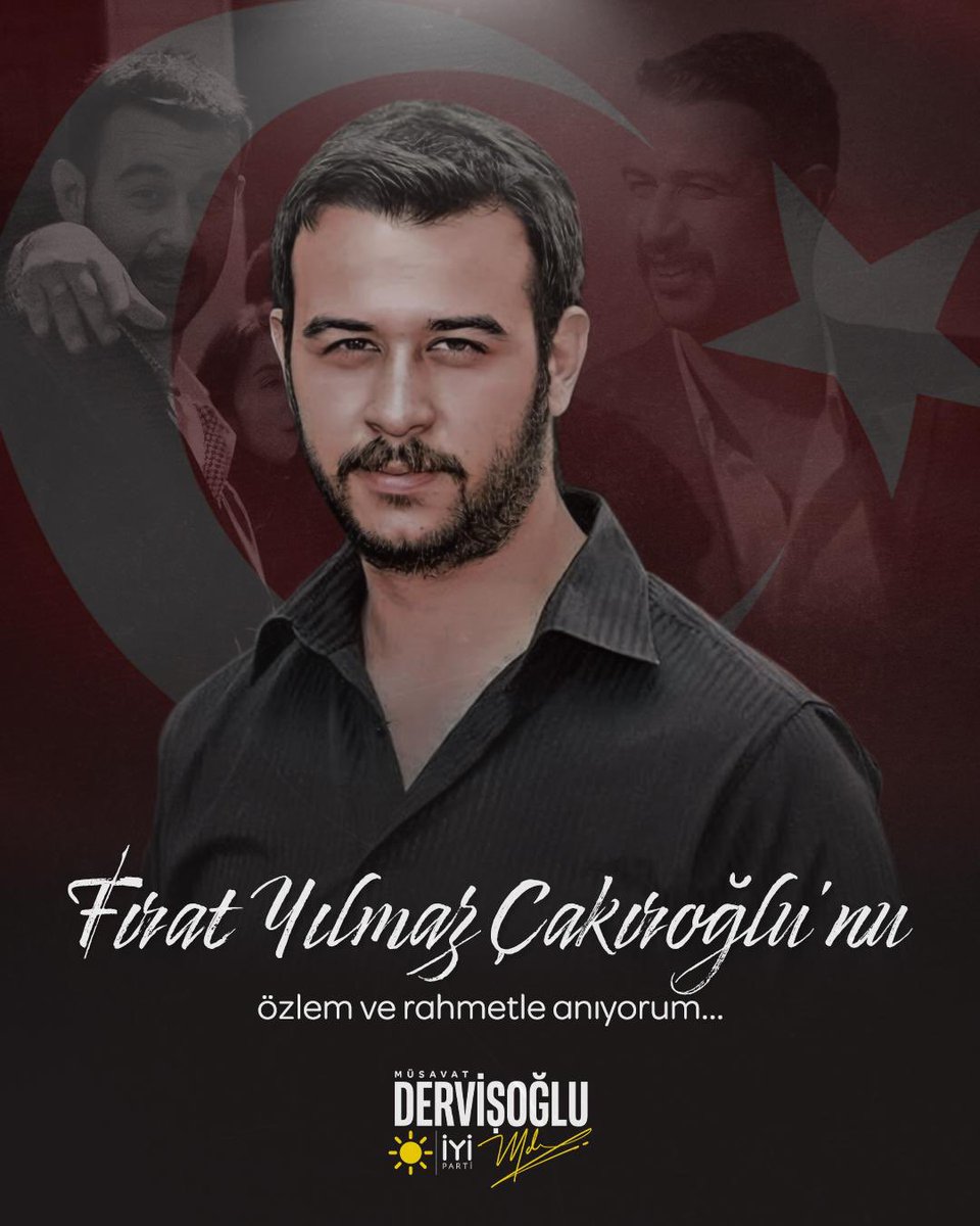 Ege'nin yiğit evladı Fırat Yılmaz Çakıroğlu’nu, şehadetinin yıl dönümünde rahmet ve özlemle anıyorum.

Fırat, bu milletin vicdanı ve cesareti; katil sürüsü pkknın şehit ettiği evlatlarımızdan yalnızca biriydi...

Bugün teröre mesafe koyamayanlara onun dimdik duruşunu, ihaneti