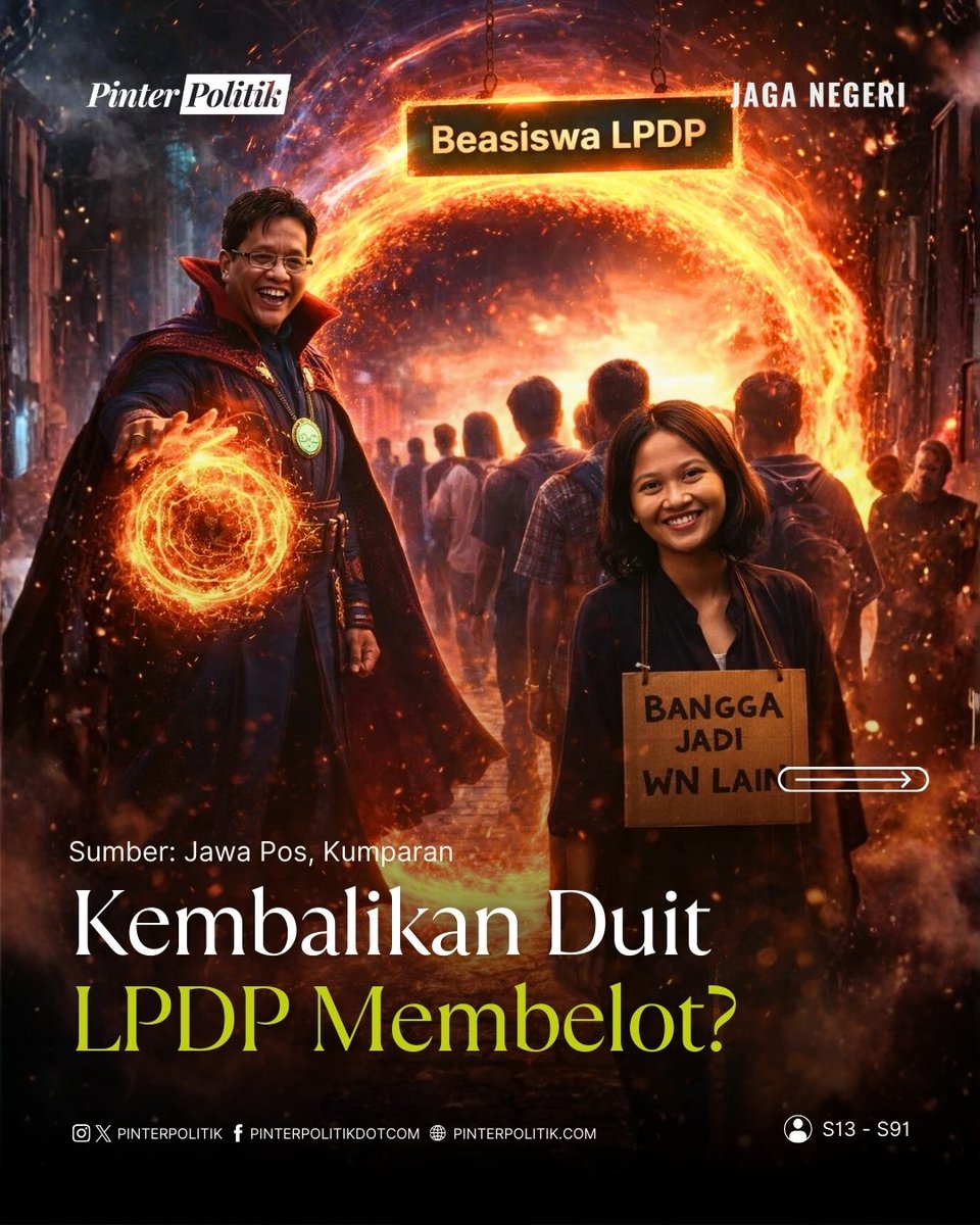 pinterpolitik's tweet image. Lagi rame gara-gara alumni LPDP. Share pendapat kalian di kolom komentar ya!

#lpdp #pendidikan #beasiswa #pinterpolitik #prabowo