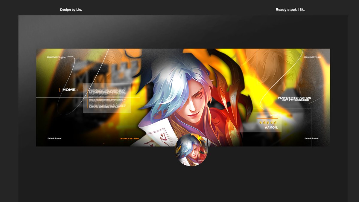 salno's tweet image. Help repost. 👾

Layout ready stock 2D MLBB
Aamon, Zetian, Floryn, Suyou, Xavier. 
16k QRIS. 

Makasih. 👾
#zonauang