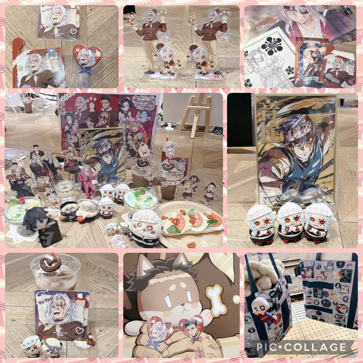 鬼滅の刃マチアソビカフェでバレンタイン💝🍫コースターはなんとお友達