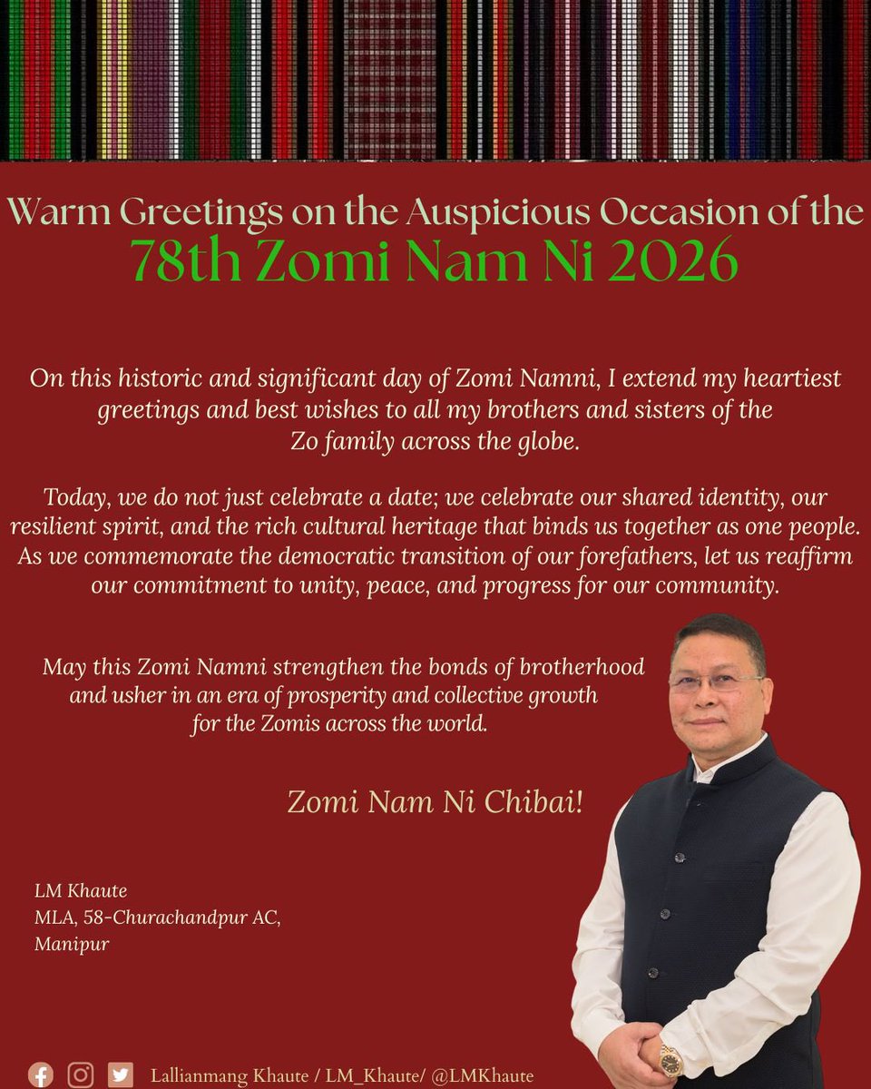 LallianMang Khaute, MLA,IPS(retd) tweet media