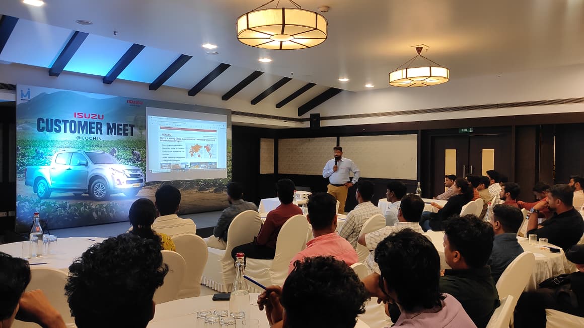 IsuzuIndia's tweet photo. A fantastic day at the Isuzu Customer Meet โ Cochin!
The SCAB Z grabbed all the attention, and customers absolutely loved the vehicle!
Power, performance, and bold style โ all in one unstoppable machine!
#Isuzu #IsuzuMotorsIndia #SCABZ #IsuzuDMax #CustomerMeet #Cochin #Kerala https://t.co/jMk6DTLzr8