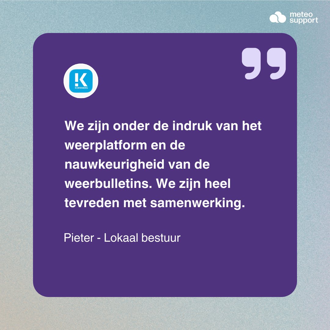 meteosupport's tweet photo. Dankbaar! Gisteren hadden we contact met 1 van onze nieuwste klanten. We peilden naar de opstart van de samenwerking en kregen dit als feedback via de telefoon. Altijd fijn om te horen dat de meerwaarde voor de technische dienst sterk voelbaar is! @vvsg https://t.co/x955OH4uLT