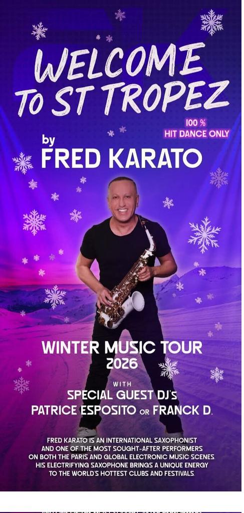 C'est parti direction valmorel pour le welcome to st Tropez winter tour 2026 avec dj franck d 
#retourski #djset #clubbing #clubmed #saxophone