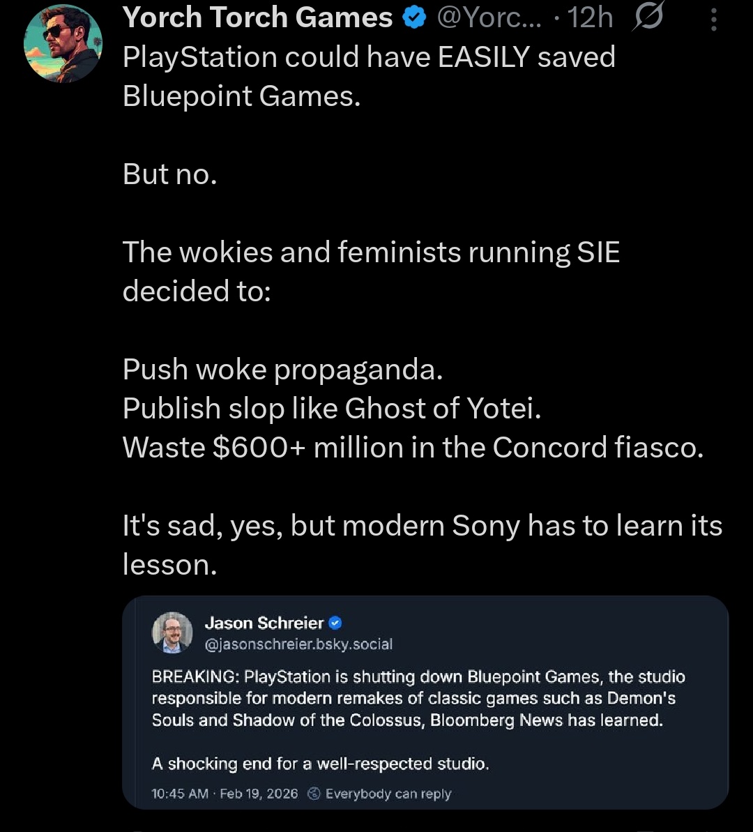 News break out about BluePoint Games closing down and this mf still wants to include Ghost of Yotei as some involvement 🤦🏻‍♂️🤦🏻‍♂️