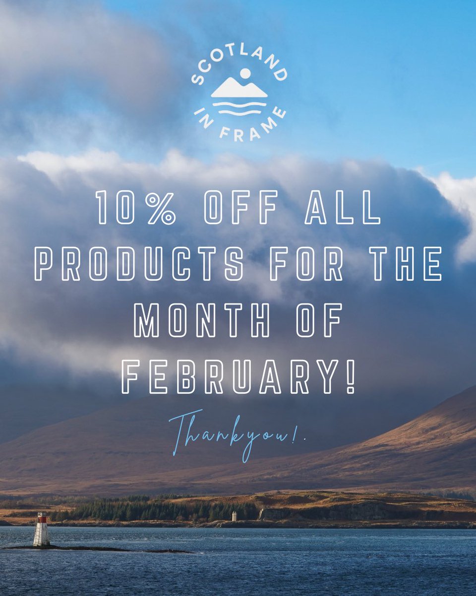 StephenAHenry's tweet photo. February in Scotland demands two things:

1. Layers &amp;
2. Lots and lots of optimism!

I can’t fix the weather, but I can reduce the price of every print by 10% this month.

Automatically applied. As life is hard enough.

You’re welcome.

#ScotlandInFrame #LimitedEditionPrints https://t.co/moQojAveSs