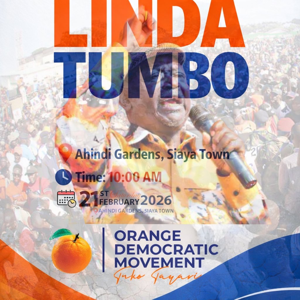 Linda TUMBO team will be in kango ka jaramogi tomorrow....... On their phones watching mother of all rallies in kakamega