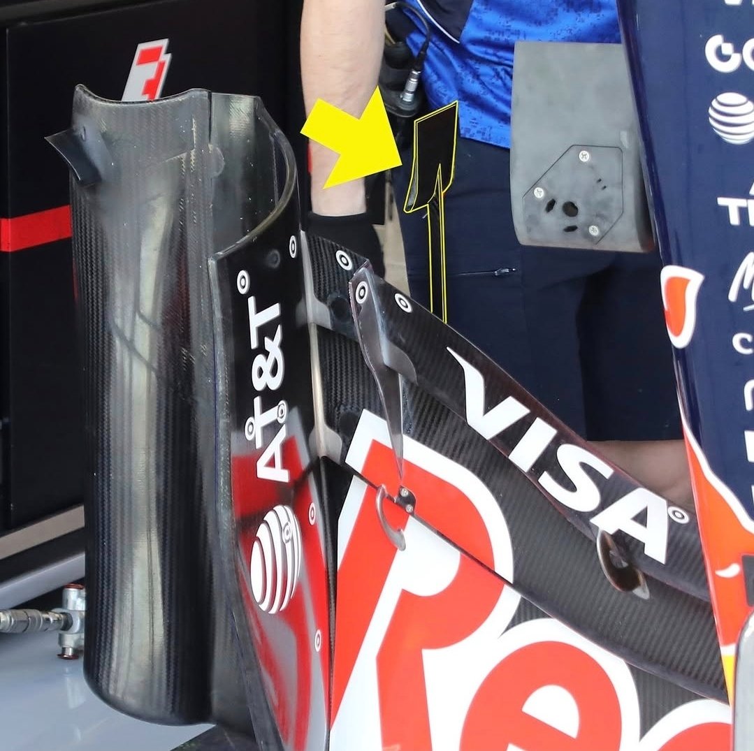JunaidSamodien_'s tweet photo. Either someone forgot their spatula, or Pierre Waché team love cooking, cause god damn.... 

📸Giorgio Piola #F1Testing https://t.co/oqLoroaZ0X