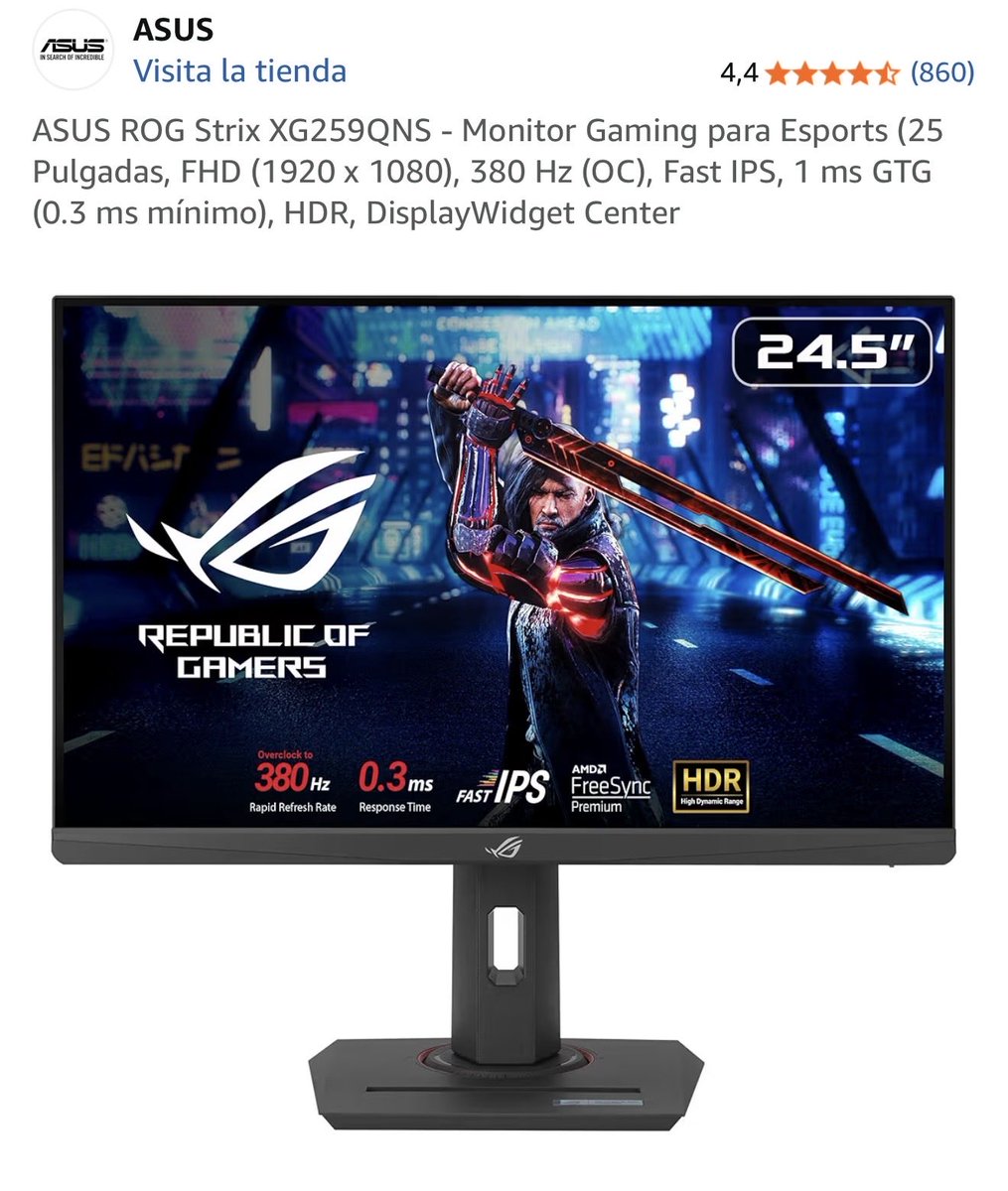 Se me ha roto el monitor zowie de 360hz. Estoy mirando otras opciones que no sea una salvajada de precio y he encontrado este. Lo recomendáis o mejor zowie?  🫠