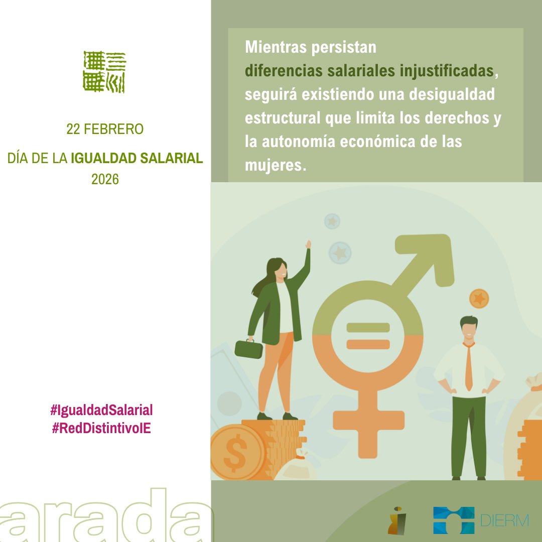 arada_Ing's tweet photo. El próximo 22 de febrero es el Día Europeo de la Igualdad Salarial. 
En él recordamos que en Europa las mujeres cobran de media un 15% menos que los hombres: una brecha salarial que exige compromiso y acción real desde las empresas y la sociedad. https://t.co/kSXb3STvuG