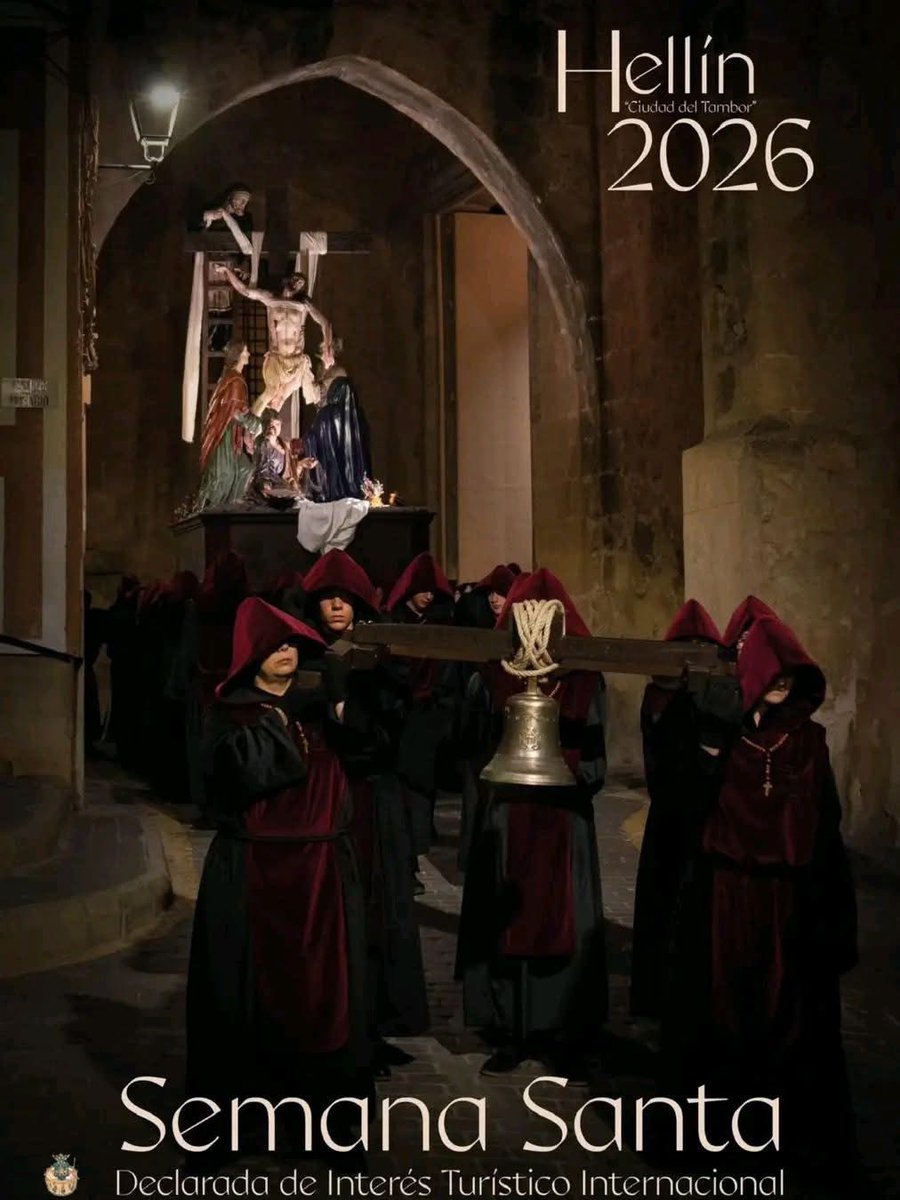 ✝️ Cartel Semana Santa de
Hellín 2026

Obra firmada por: José Luis García Pérez

#SemanaSantaHellín #Hellín2026 #CartelSemanaSanta
#JoséLuisGarcíaPérez #Tradición