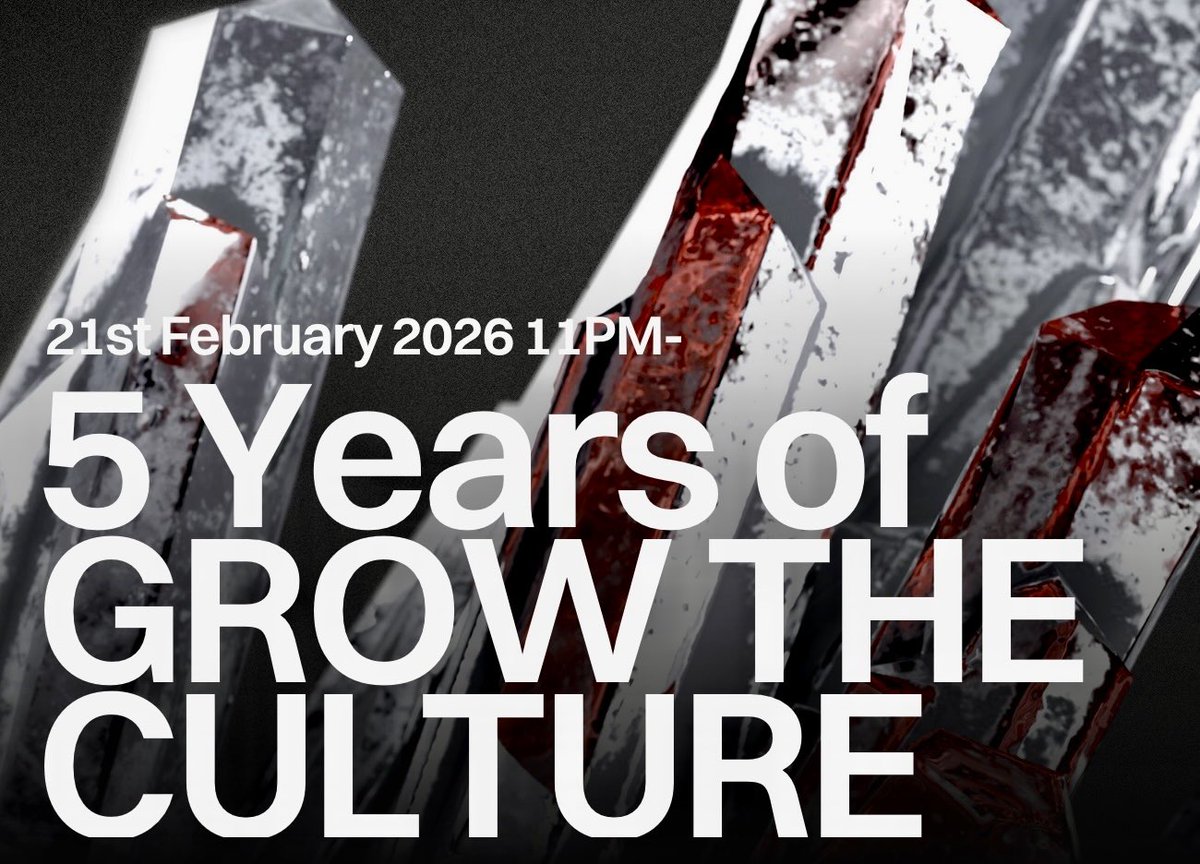 明日 2/21(土)に”5 Years of GROW THE CULTURE