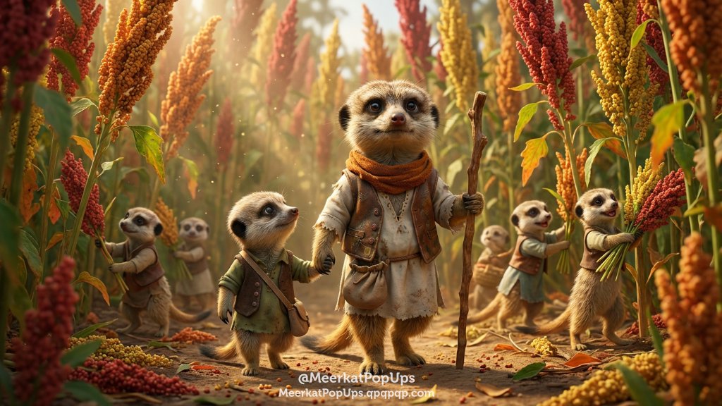 2月20日は「キヌアの日」だそうです
February 20th is "Quinoa Day"

❁ ミーアキャット / Meerkat × AI Creation ❁