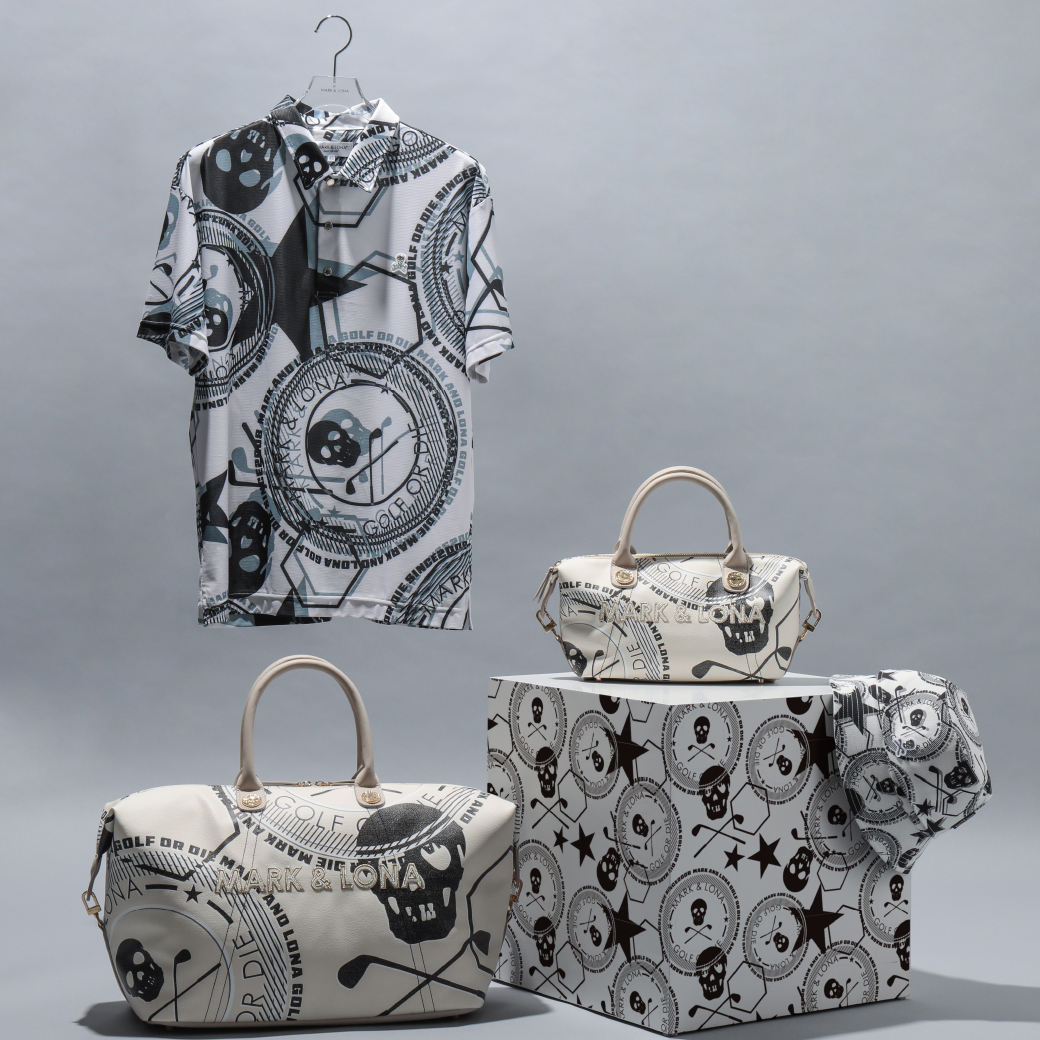 NEWS】 アイアンスカルとスター。 ダイナミックな総柄ポロとハットを