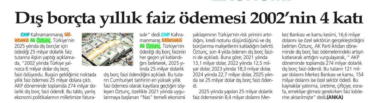 Ali_Oztunc's tweet photo. Açıklamalarımız Sözcü, Yeniçağ ve Kahramanmaraş Bugün gazetelerinde. https://t.co/oICZfl2Ear
