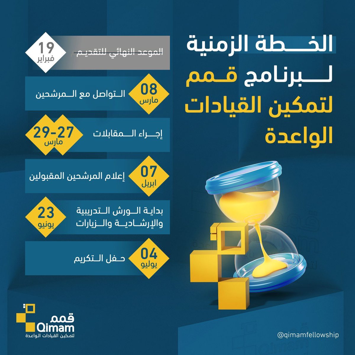 Qimam Fellowship برنامج قمم tweet media