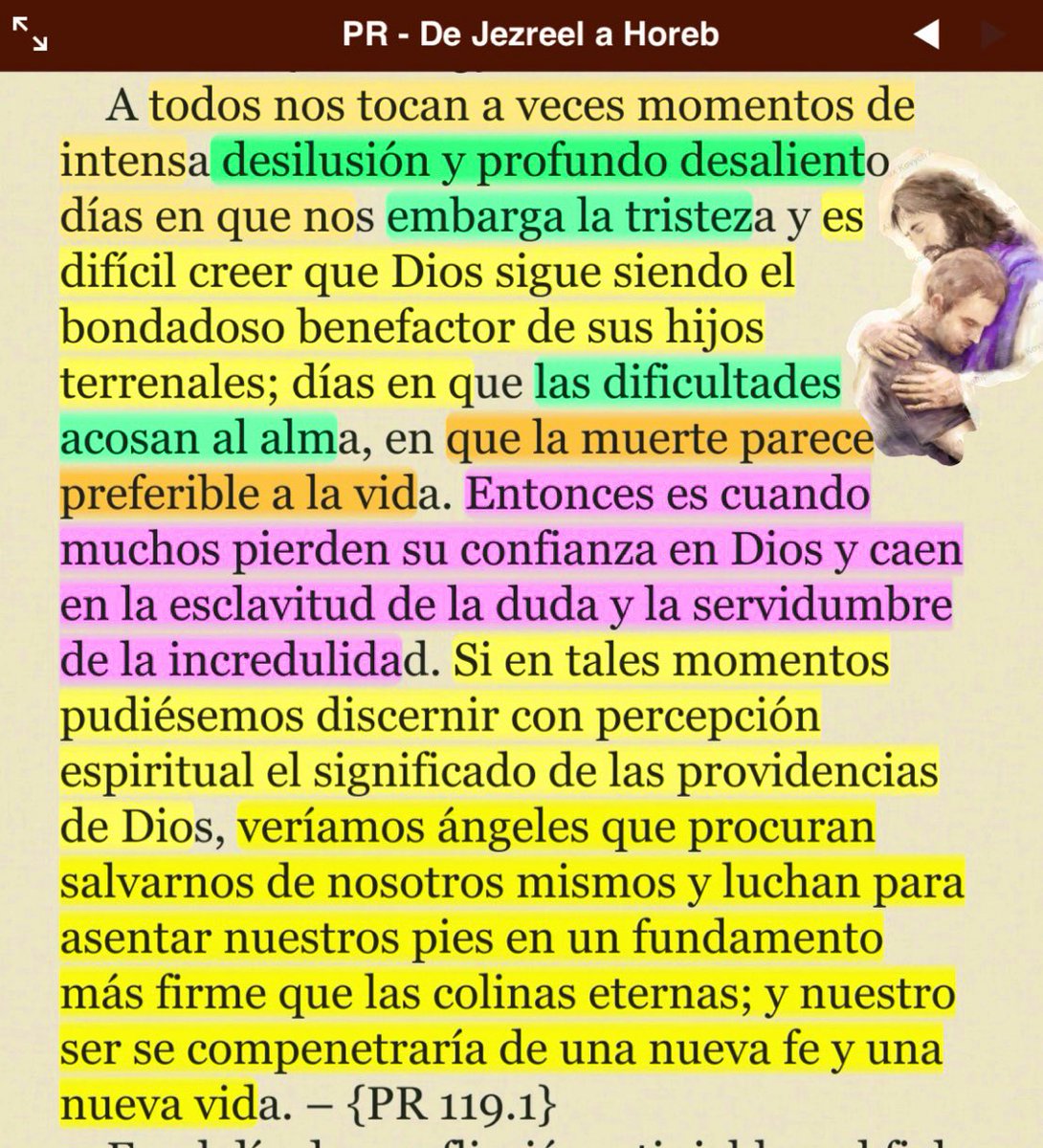 A TODOS nos TOCAN MOMENTOS DE DESALIENTO…

“Elías huyó para salvar su vida…
Después de caminar todo un día,se sentó bajo un arbusto,
y SINTIÓ DESEOS de MORIR
<¡Basta! —le dijo al Señor—
¡QUÍTAME la VIDA, pues no soy mejor que mis antepasados!».”

1 Reyes 19:4 #rpsp #1Reyes19