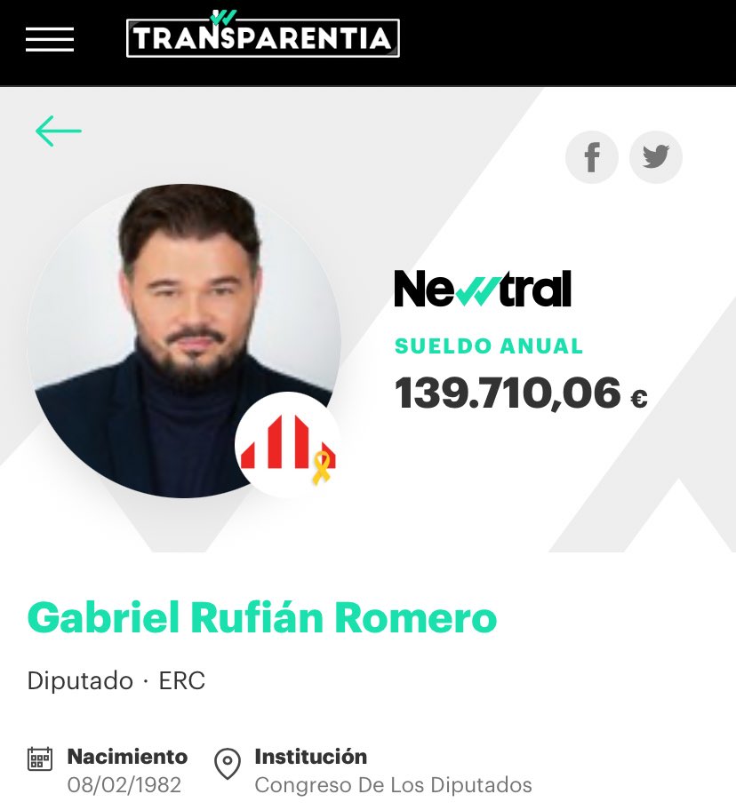 Tiene que ser muy duro perder este chollo.
NO NOS REPRESENTAN