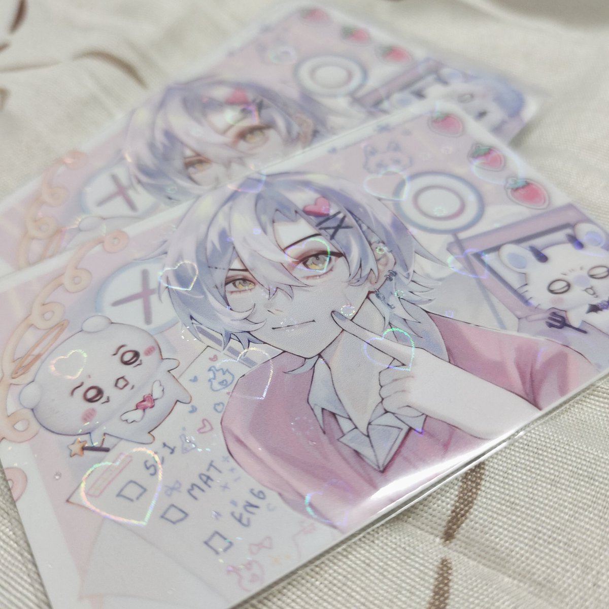 ⋆˚💗˖𐙚⊹♡ .ᐟ ผลิต photocard  ꒱

ขนาด 8.5*5.5 ซม.
กระดาษอาร์ตมัน 300 แกรม
1 ด้าน 3 บาท
2 ด้าน 4 บาท

ฟรีซองใส
เคลือบโฮโลแกรมหัวใจ/ดาว/กลิตเตอร์ วิ้งค์ +1 ต่อด้าน
ไม่มีขั้นต่ำ คละลายได้

#รับทําgiveaway #รับทำphotocard
#รับทําของแจกหน้าคอน