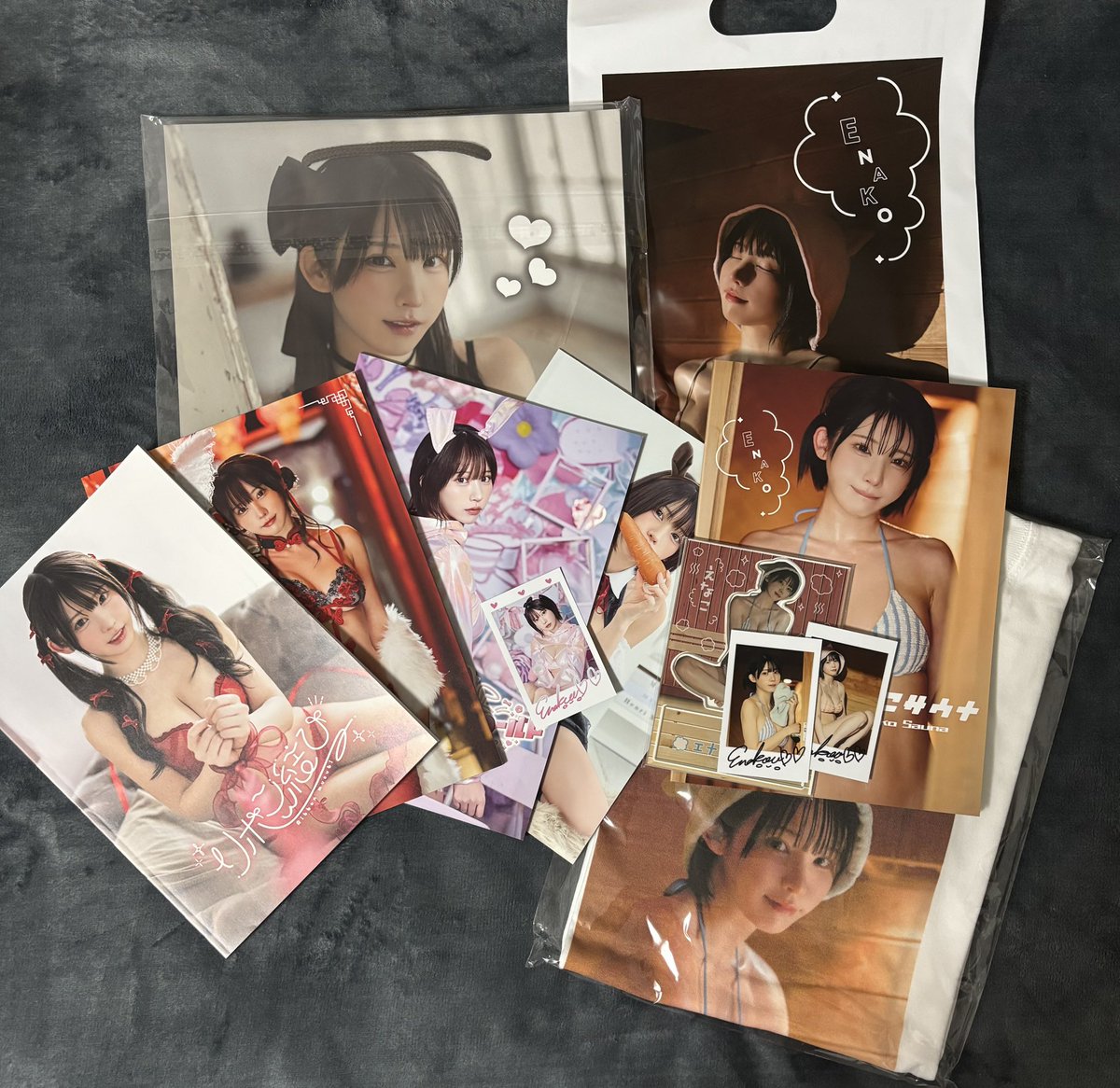 えなこみゅ届いてた！！ 今回は、サウナセットもあって豪華過ぎる