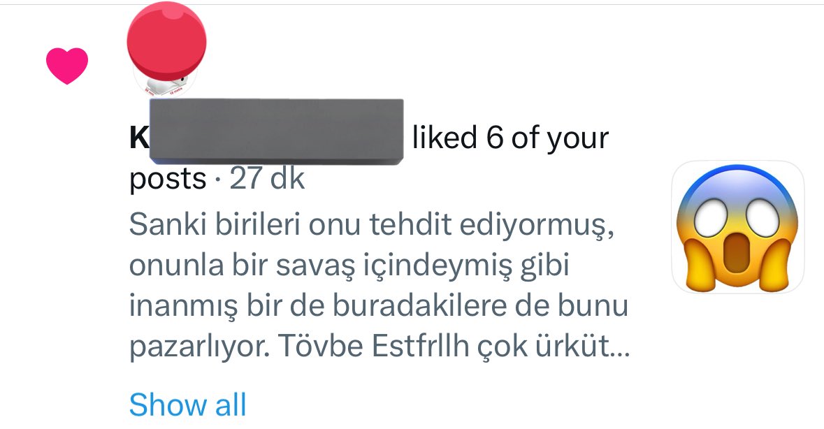 Aile firmamızın tescilli logosu ve adıyla sahte hesap açıldı ve bana korku ve gözdağı vermek amaçlı 6 adet tweetim beğenildi✔️ bu saplantılı hastalıklı tacizi dosyama ekliyorum✔️