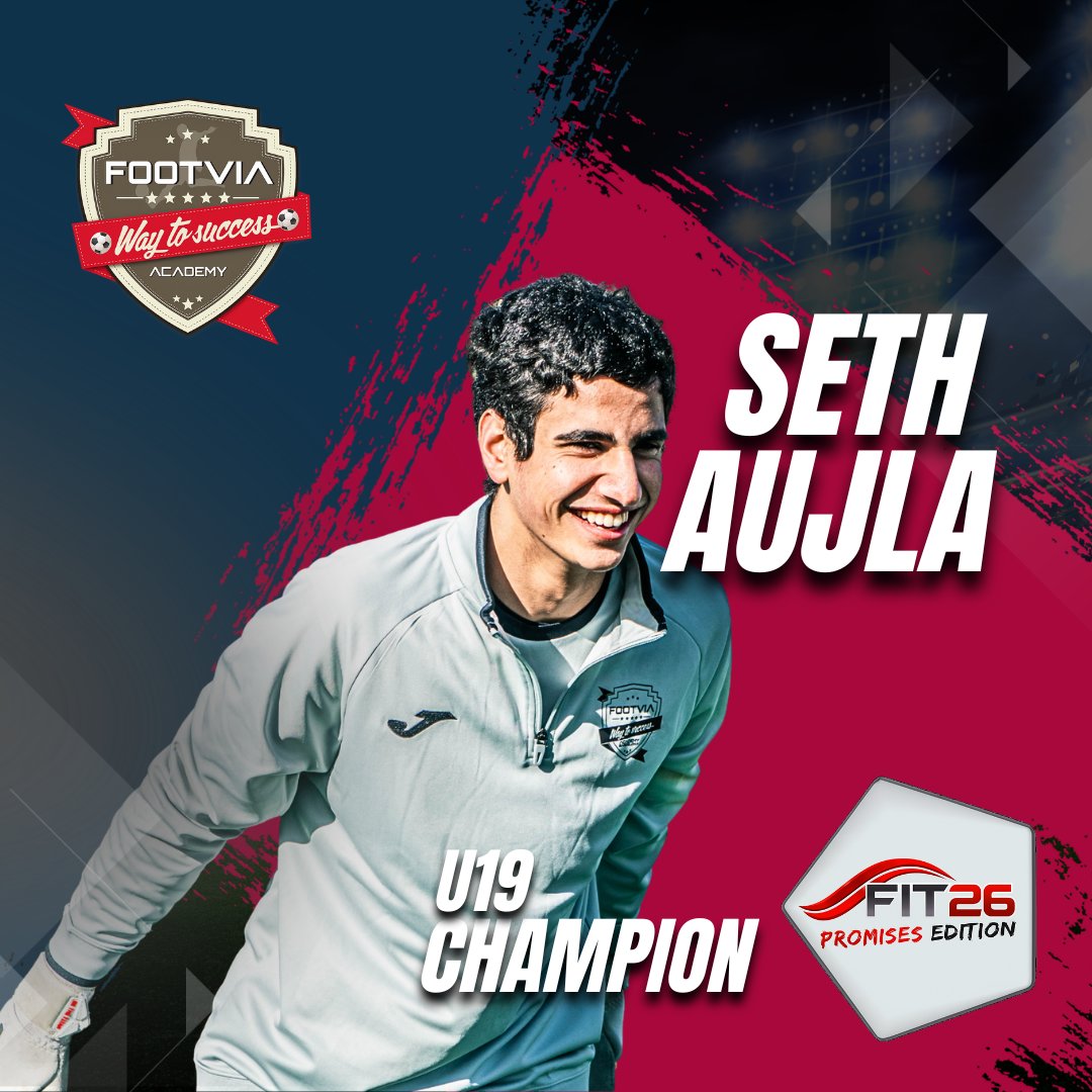 🏆⚽️ Congrats, Seth!
After months in our program, he became FIT26 champion in his category this weekend.

Proud of your progress — keep pushing! 💪🔥
Thanks to ESS (European Soccer Solutions) for the collaboration. 🤝