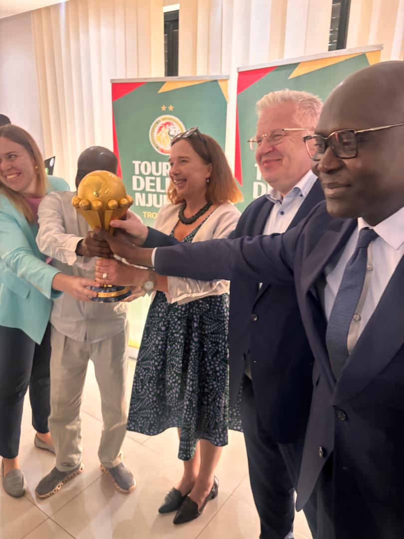 Finland_Senegal's tweet photo. Quel honneur et quel privilège ! 🎉

L'Ambassade de Finlande et @nokia  est absolument ravi d'avoir participé à la tournée historique du trophée CAN à la Comité National Olympique et Sportif ! 🏆 🥇⚽

#CanMaroc2025 #TrophéeTour #Fsf 

@fsfOfficielle
@mikapoutala
@ulkoministerio https://t.co/V1syHeAv6J