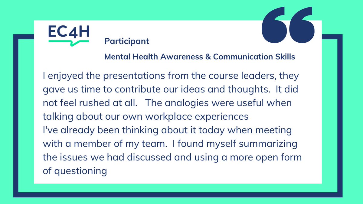 EC4H - Effective Communication for Healthcare tweet media