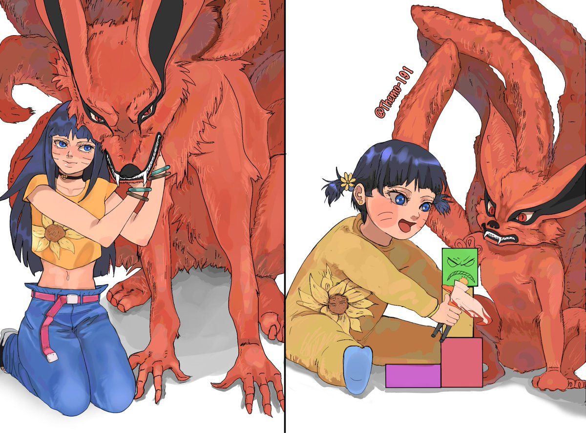 Himawari and Kurama 😭🌻🦊
#BORUTO #Himawari