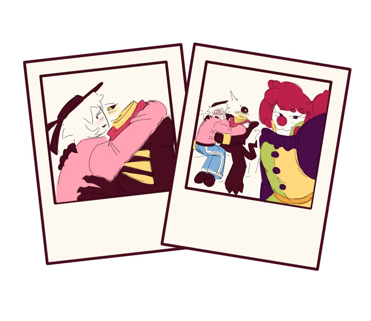 EW!!!
Fanart for another fic which I thought was cute... (Cupid's Clown)

#AReGect #Zegect