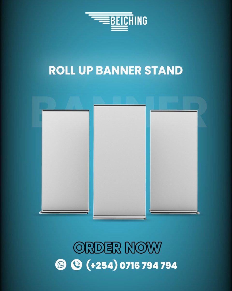 beichingKe's tweet image. 🖼️ Roll-Up Banner Stands – Professional, portable &amp;amp; easy to set up!
Perfect for trade shows, shops &amp;amp; events.
📞 WhatsApp: +254 716 794 794
#RollUpBanner #BannerStands #ExhibitionDisplay #PromotionalMaterials #PrintingBusiness