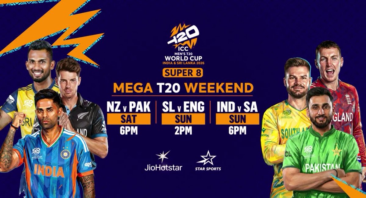 ENJOY THE WEEKEND WITH SUPER 8 IN T20 WORLD CUP 😍