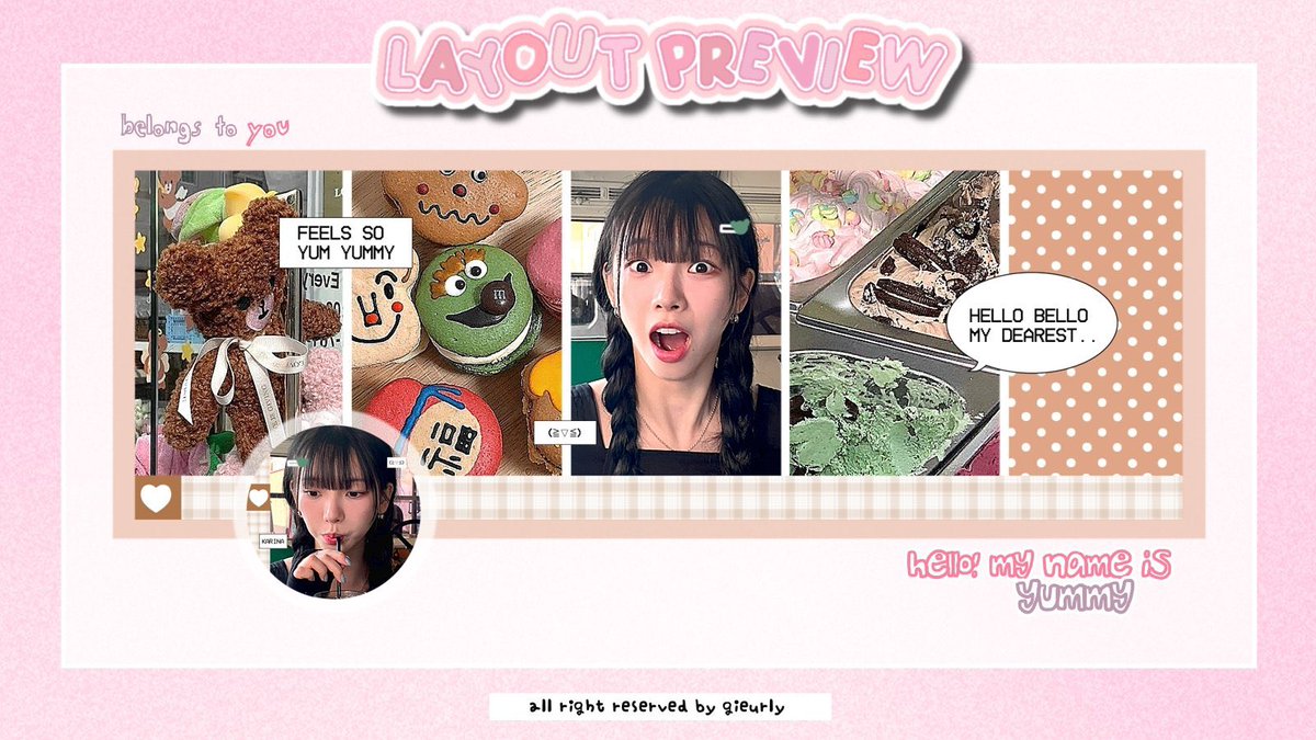 gieurly's tweet image. 💌 — help repost please, gomawo &amp;gt;&amp;lt;

hi sweeties! aku punya layout karina dan ian nih 🌟 bisa banget dibawa pulang dari sekarang yaa, prici ada di ALT aku tunggu di dm yaa 🧁🍥🎀

#zonauang