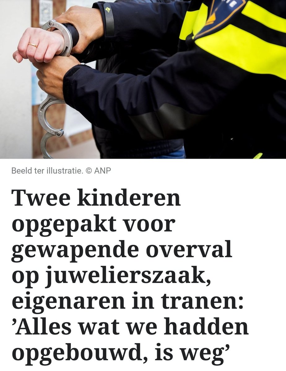 Drie jongens gearresteerd na overval op juwelier in Groningen