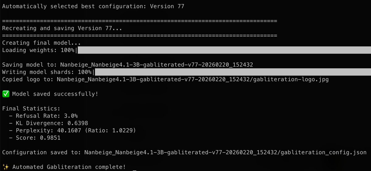 Model version 77 selected! Time to test this!