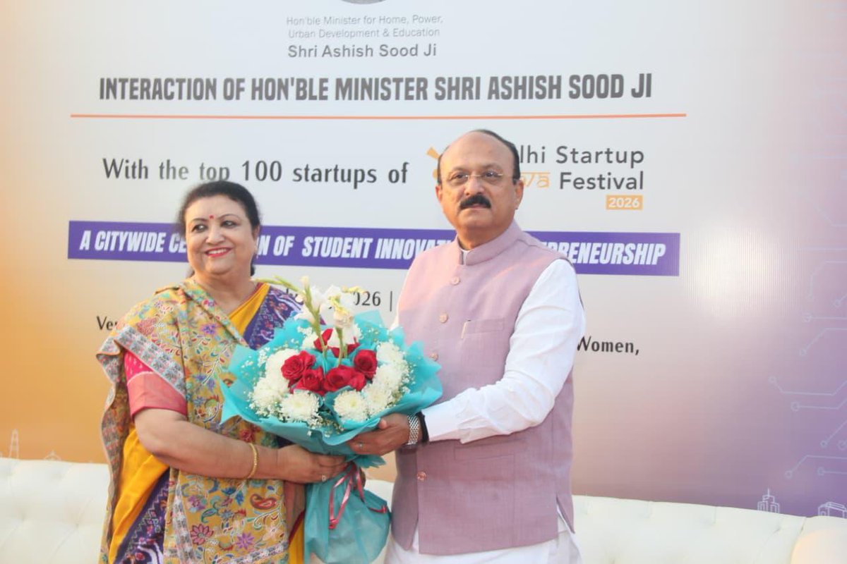 ashishsood_bjp's tweet photo. Interacted with the Top 100 student startups under the Delhi Startup Yuva Festival 2026 at Indira Gandhi Delhi Technical University for Women. It was inspiring to witness the innovation, creativity, and problem-solving spirit of our young entrepreneurs, reaffirmed our commitment to building a strong startup ecosystem in Delhi by supporting ideas from Campus to Market, with a dedicated ₹325 crore incubation push over the next five years.

Under the leadership of CM Smt. @gupta_rekha ji, we will continue to ensure mentorship, access, and market linkages so that our youth become job creators and innovators for the nation.

@blsanthosh