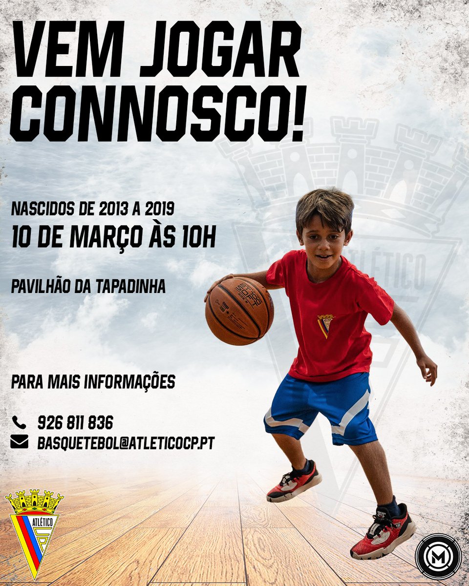 AtleticoCP1942's tweet image. 🏀 | #MadeInAtletico 

Junta-te à equipa e aparece no dia 10 de Março no nosso 𝐎𝐩𝐞𝐧 𝐃𝐚𝐲 𝐁𝐚𝐬𝐪𝐮𝐞𝐭𝐞𝐛𝐨𝐥 👍

📆 10/03 às 10h no Pavilhão da Tapadinha
⛹️ Atletas nascidos de 2013 a 2019

Para mais ℹ
☎ 926 811 836
📧 basquetebol@atleticocp.pt

🟡🔴🔵

#sempreatletico
