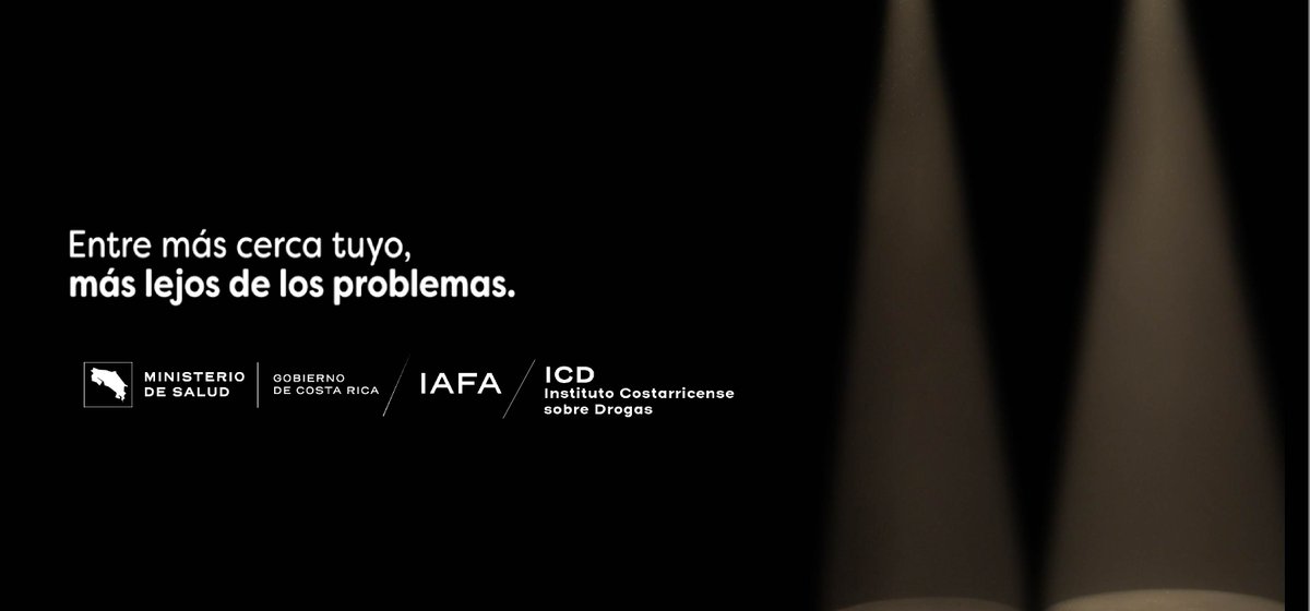 icd_cr's tweet photo. Con el propósito de fortalecer la conciencia pública sobre la relevancia del acompañamiento familiar, el ICD, en conjunto con el IAFA, impulsa la campaña digital “Entre más cerca tuyo, más lejos de los problemas”. 
https://t.co/zlwYq05EK7 https://t.co/pdeelXI48L