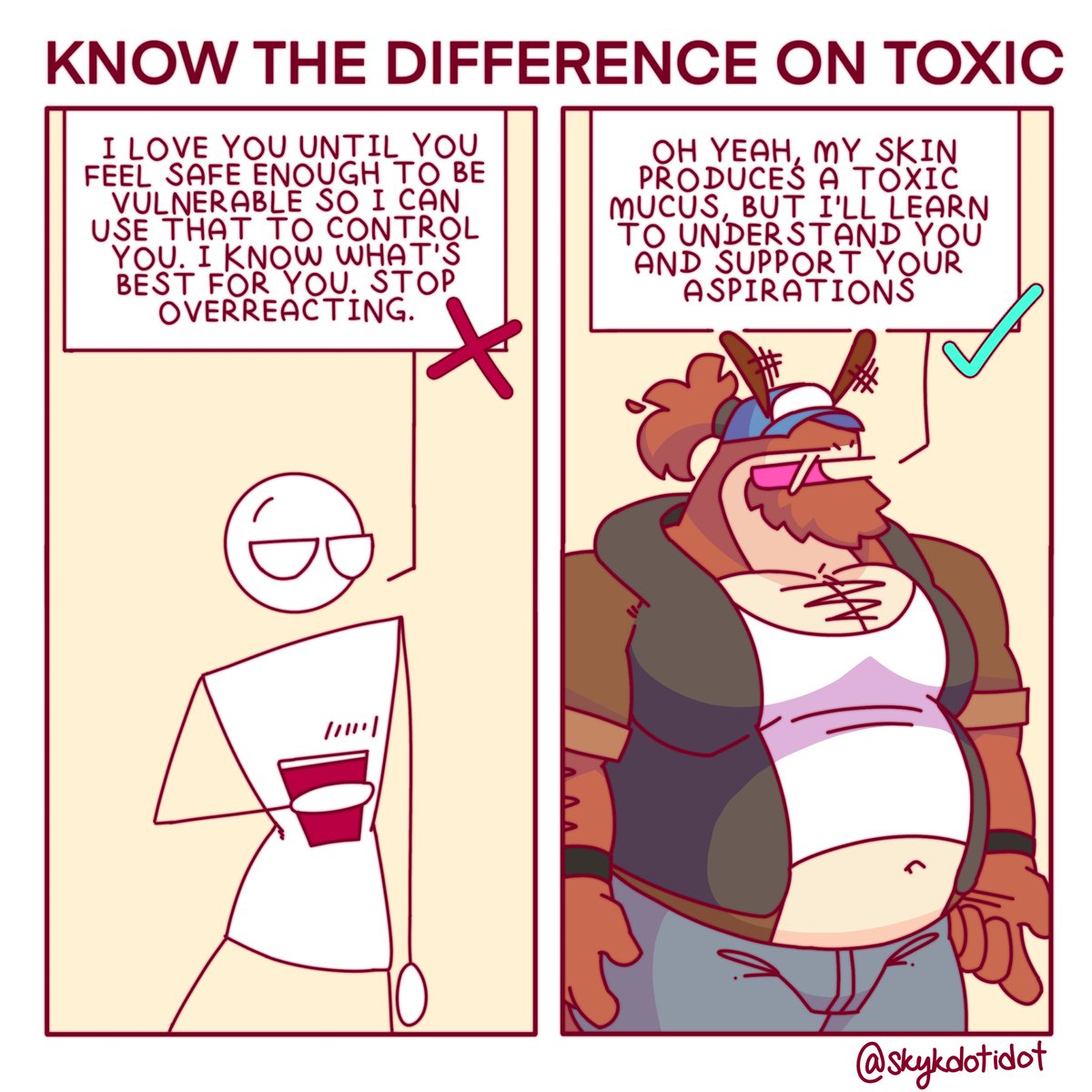 Know the difference on toxic