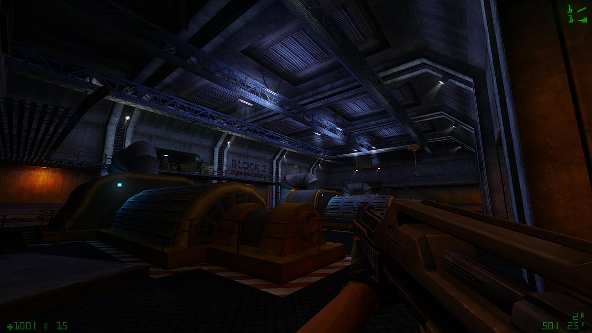 goldsrcguy's tweet image. I had to redo the entire lighting of this area because it was too dark for combat. Happy with how it turned out. :)
#halflife #goldsrc #mapping #modding #solitaryechoes