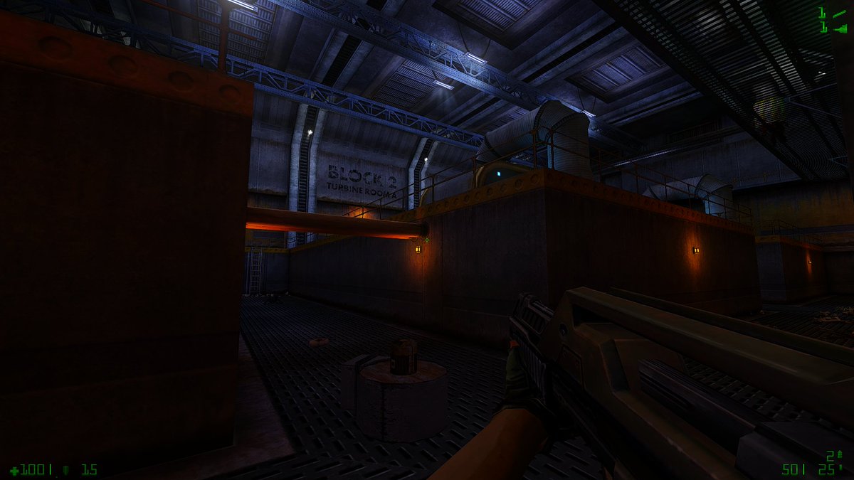 goldsrcguy's tweet image. I had to redo the entire lighting of this area because it was too dark for combat. Happy with how it turned out. :)
#halflife #goldsrc #mapping #modding #solitaryechoes
