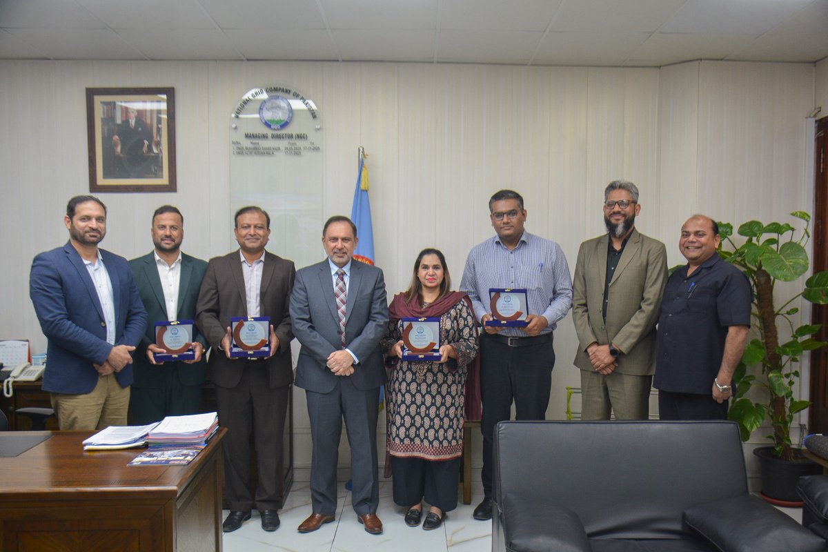 NGC_Pakofficial's tweet photo. NGC officers secured top positions at WASC Islamabad among participants from across Pakistan’s power sector. MD Engr. Altaf Hussain Malik presented Merit Shields, calling it a proud moment and a reflection of NGC’s commitment to excellence and leadership development.
#NGC #WASC https://t.co/Cxu2vO04Cc