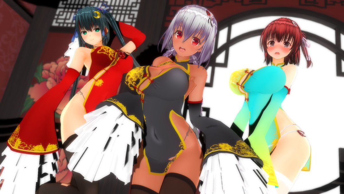 お題「チャイナ服」
ちょうど新しいチャイナ服を撮影しておりました(˘ω˘)
#COM3D2 #カスタムオーダーメイド3D2  
#cm3d版深夜の真剣エディット60分一本勝負