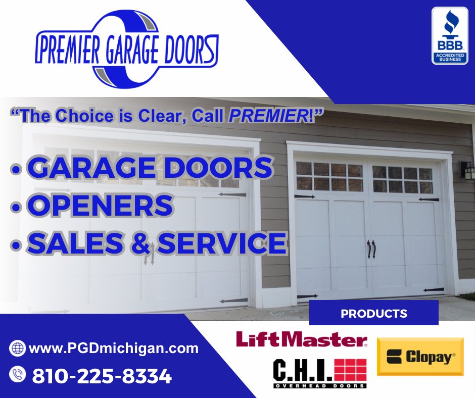 PremierGD's tweet photo. “The Choice is Clear, Call Premier!”

https://t.co/iveOKJgAHy

#premiergaragedoors https://t.co/Uv5KIawzTQ