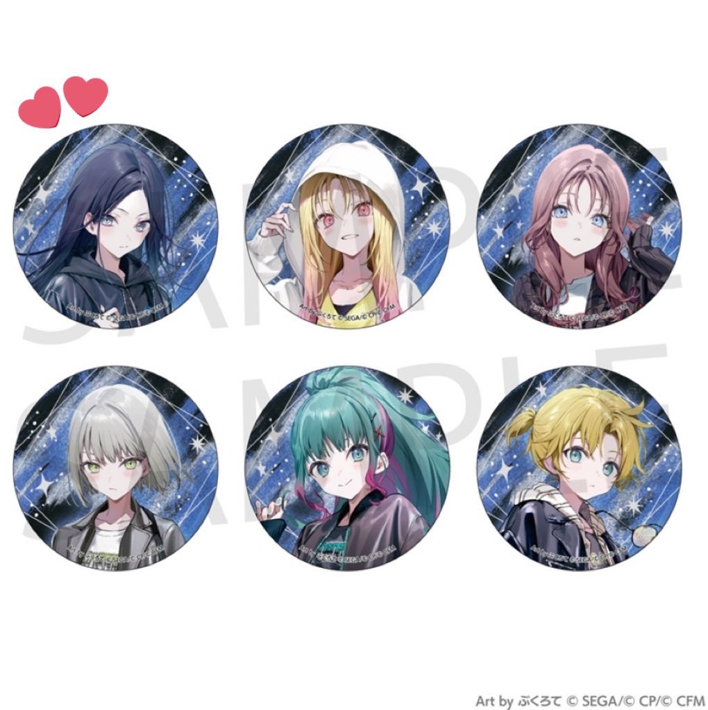 プロセカ 交換 仮約束 ZOZO グリッター缶バッジ エピカ 讓 エピカ